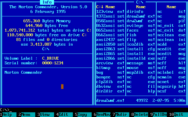 Norton Commander 5 - Info